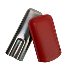 CIGARLOONG EGGPLANT CUCUBA GENUINE LEATHER CIGAR Portable Cigar Moisturizing Box 2 clothes