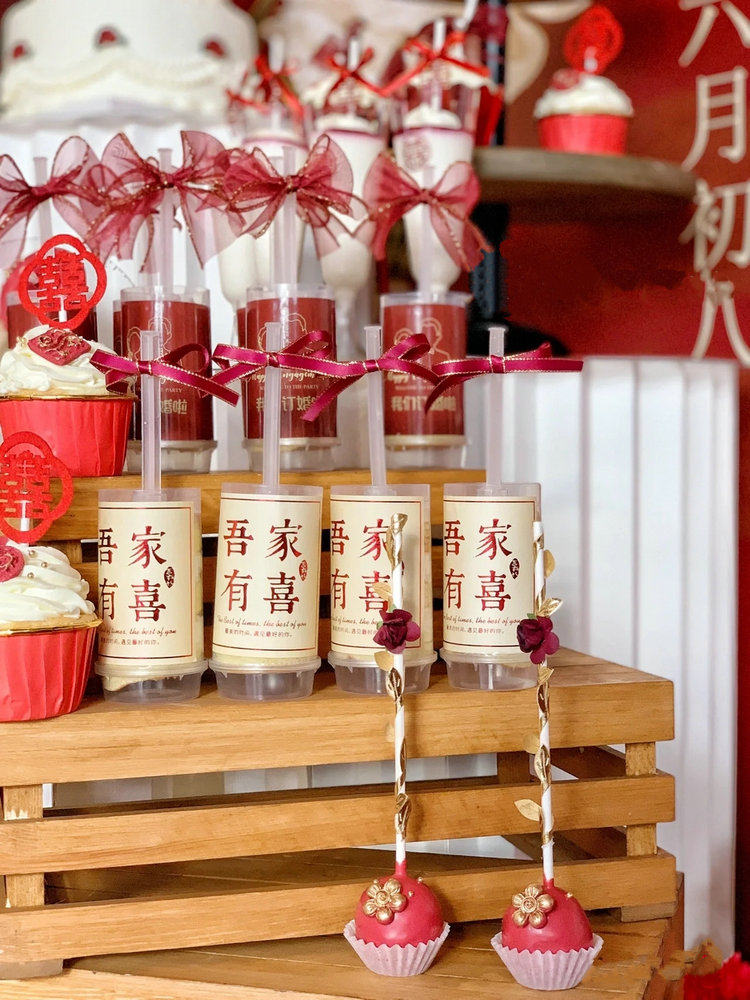 订婚甜品台推推乐筒贴纸喜字纸杯蛋糕木片love插件慕斯杯子装饰,淘宝优惠券,粉丝福利购,淘宝优惠卷