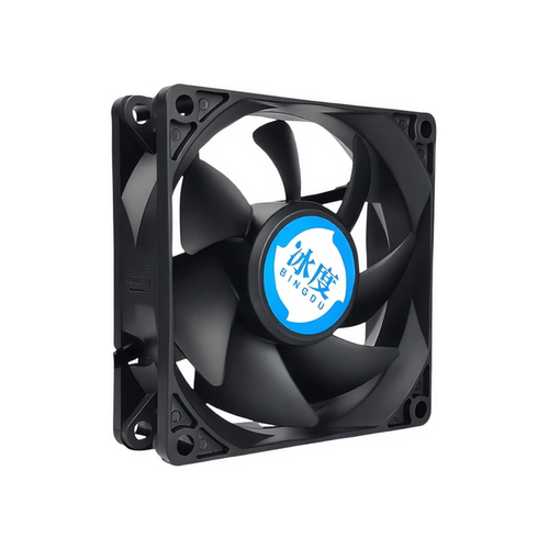 冰度电脑CPU风扇散热8025双滚珠温控厘米8CM静音大风量3针4线8015 - 图0