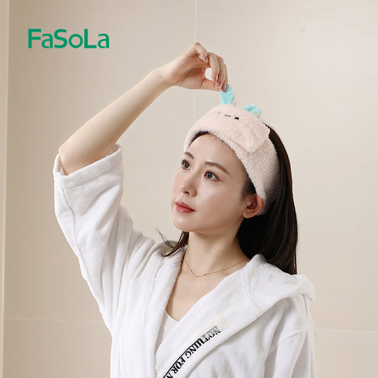 Japanese and Korean cartoon rabbit ears headband to prevent hair loss