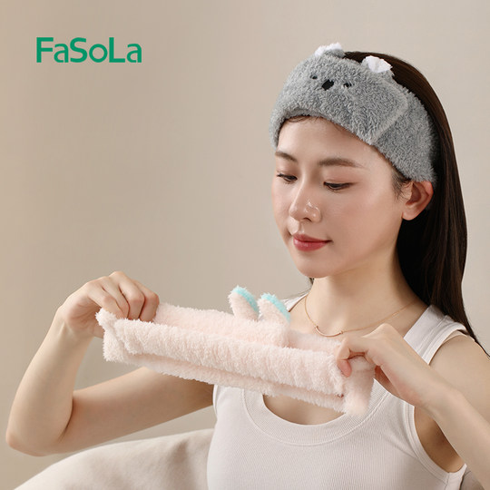 Japanese and Korean cartoon rabbit ears headband to prevent hair loss