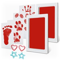 Baby Boy Baby No Dirty Hands Free Hand Foot Print Mud Ink Print Full Moon 100 Days Old Hands And Feet Printed Souvenir pad