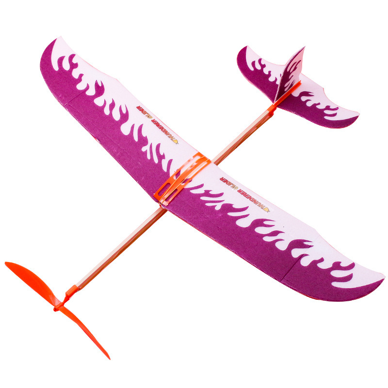 雷鸟橡皮筋动力飞机专用滑翔机航模拼装中小学生比赛超轻雷神模型-图3