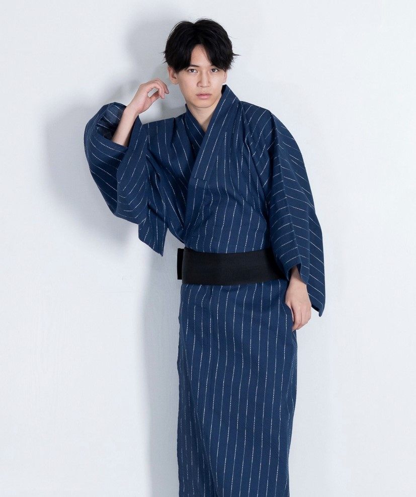 日本和服男正装夏季棉麻 浴衣传统套装武士花纹 长袍家居浴袍合辑