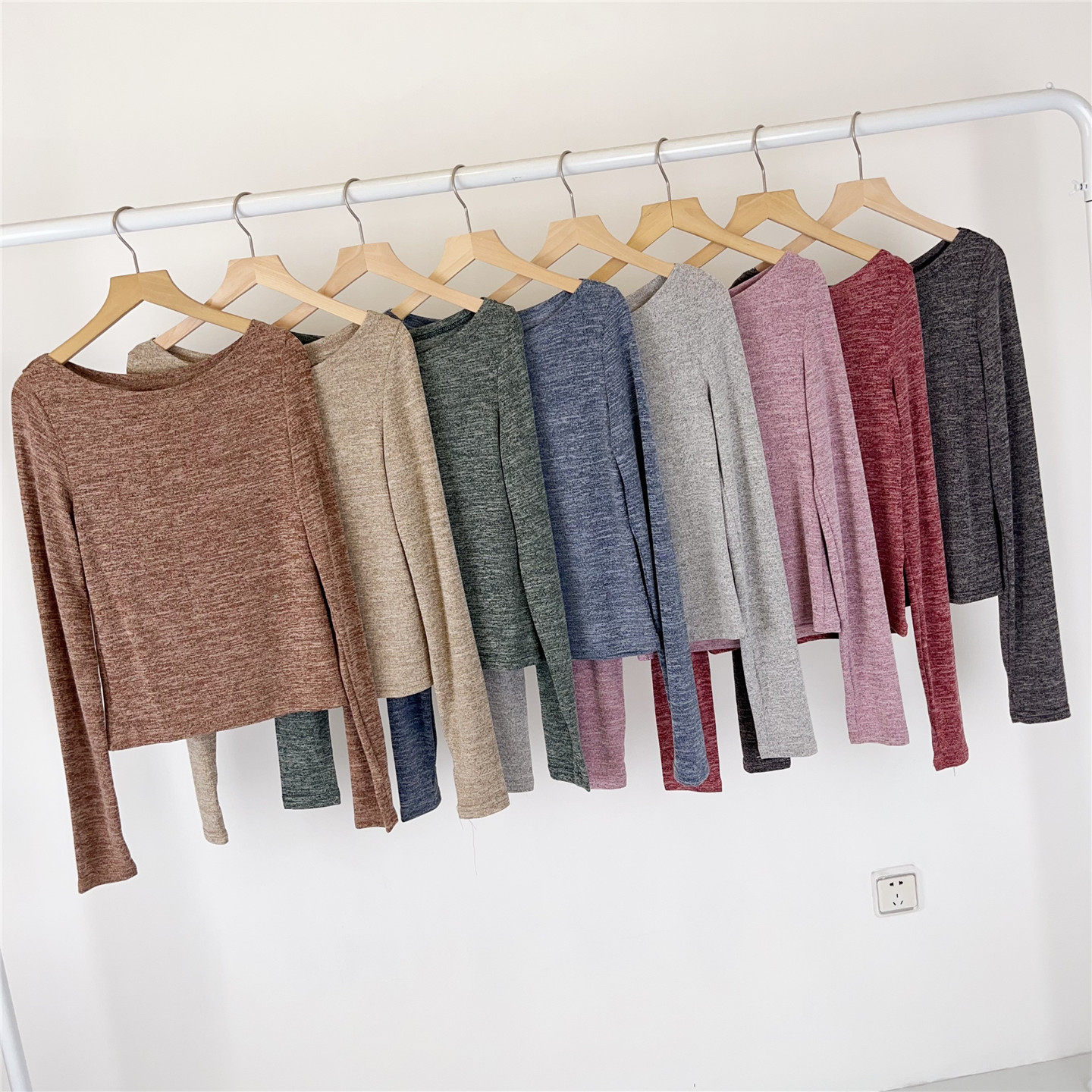 现代舞杂色针织套指长袖女秋冬舞蹈服古典舞修身上衣练功服形体服,淘宝优惠券,粉丝福利购,淘宝优惠卷