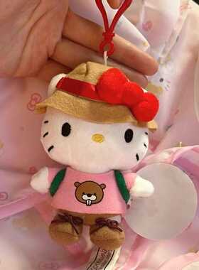 日本ULALOV徒步旅行Kitty挂件可爱哈喽kt公仔包包挂饰礼物送女生