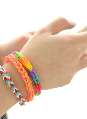 diy韩国发绳橡皮筋手链4盒包邮