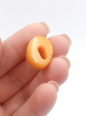 天然老蜜蜡饼子吊坠鸡油黄满蜜墩子红皮钥匙孔风化纹包浆西亚古钱