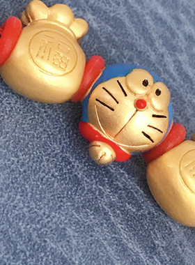 鲤鱼鱼古法钢丝绳手链铜镀金