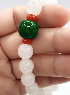 和田玉原创手串山流水证书