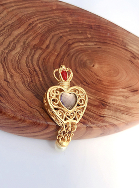 合金镀金精工镶嵌半宝石吊坠高保色工艺南红海蓝宝和田玉碧玉