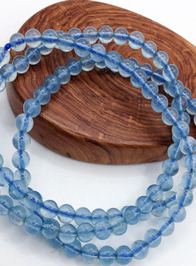 天然海蓝宝手串项链魔鬼蓝