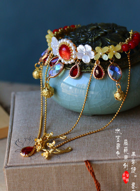 古风汉服琉璃水晶手串