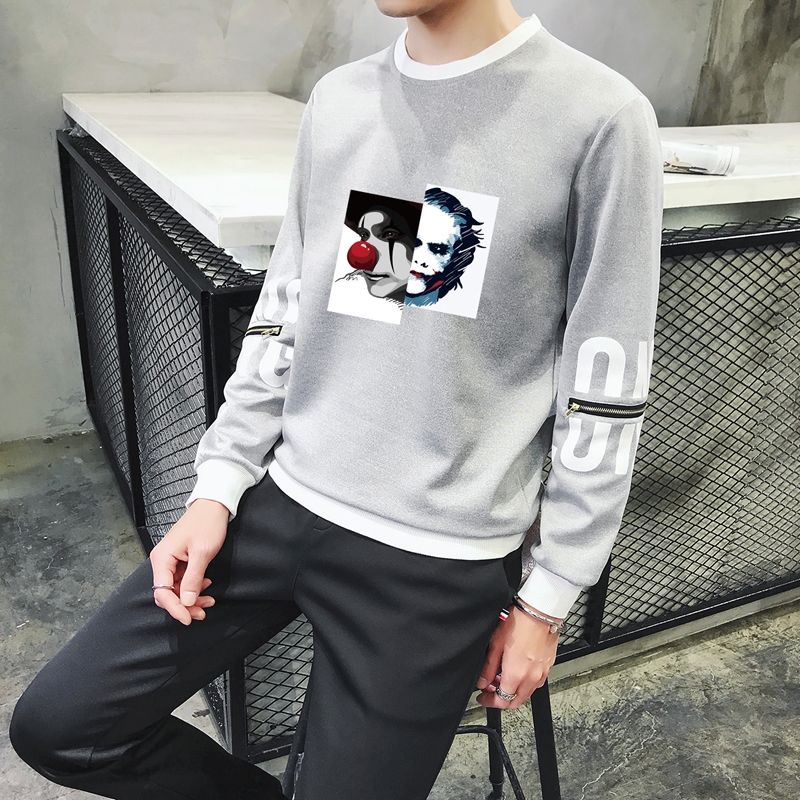 秋季男士潮流卫衣运动套装上衣服韩版长袖圆领潮牌 恤男薄款秋衣 t 秋季男士潮流卫衣运动套装上衣服韩版长袖圆领潮牌 恤男薄款秋衣 t