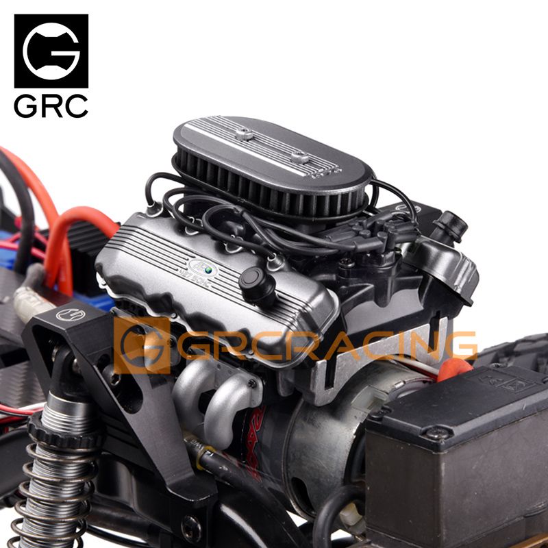 GRC 1976款 1/10仿真V8发动机罩风扇散热器 F76电机散热器 G164AS - 图1