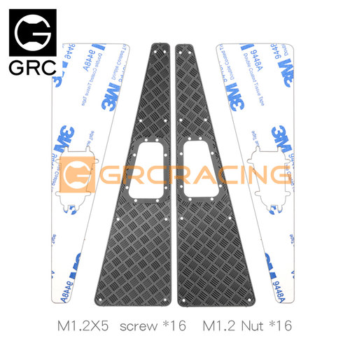 GRC TRX4路虎卫士机盖金属防滑板 引擎盖不锈钢装饰片GAX0043M/MB - 图2