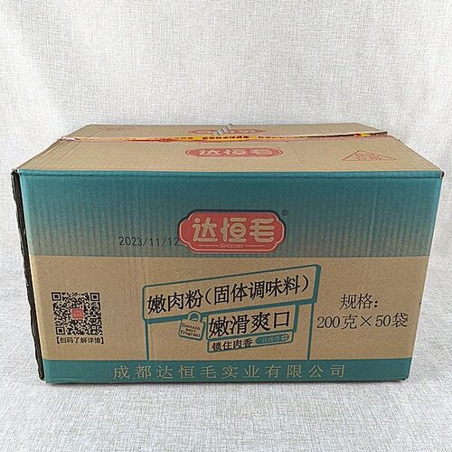 达恒毛优质嫩肉粉200g*4袋 家庭川菜固体调味料 勾芡粉酥肉粉淀粉 - 图3