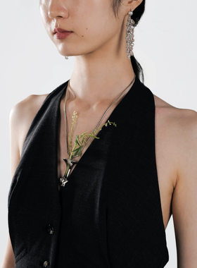 HESPER可插花立体光影花器项链