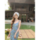ຊຸດກະໂປ່ງຄໍ V-neck floral ຄລາສສິກ slim-fit