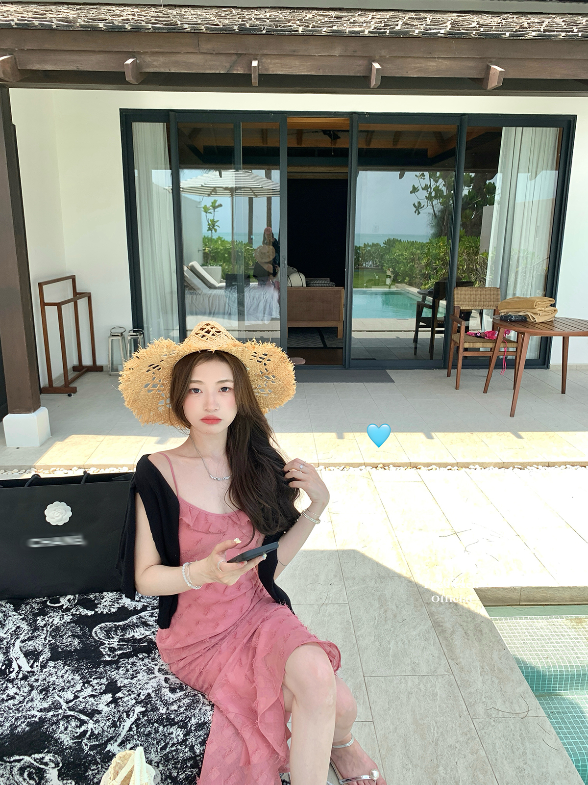 thepeachofficial【微醺瑰夏】鱼尾斜裁吊带裙粉色修身连衣裙长裙