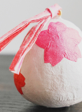 龙虎作和纸日式祝福平安达摩摆件