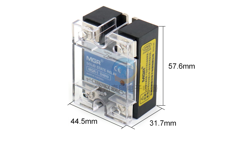 美格尔SSR单相40A固态继电器MGR-1 D4840直流24V控交流220v DC-AC