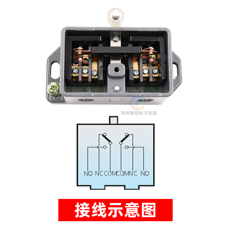 正泰行程限位器380V开关YBLX-12/2自复位220V带滚轮3A 2常开2常闭 - 图1