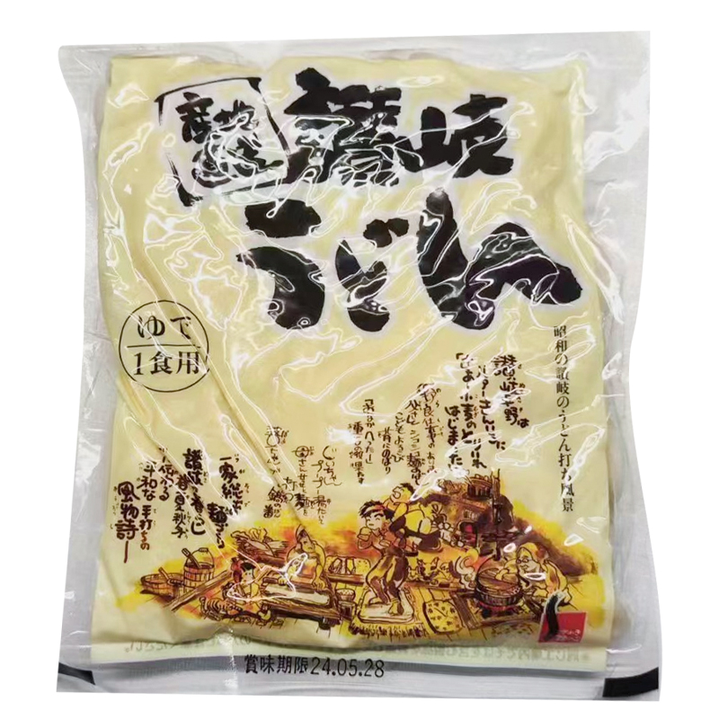 临期速食品 日本进口赞岐乌冬面180g劲道光滑粗面待煮方便面拌面 - 图2