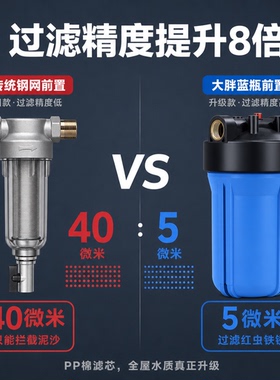 大蓝瓶全屋管道中央前置过滤器