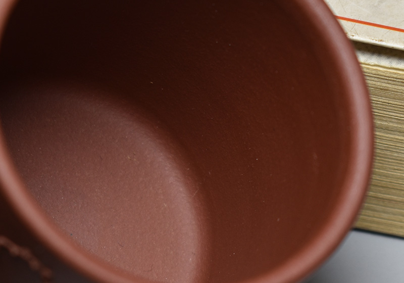 老缶紫砂宜兴原矿紫砂主人杯直形清莲杯 功夫茶杯品茗纯手工100cc - 图3