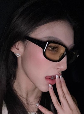 大框遮脸GM透明夜视黄墨镜高级感