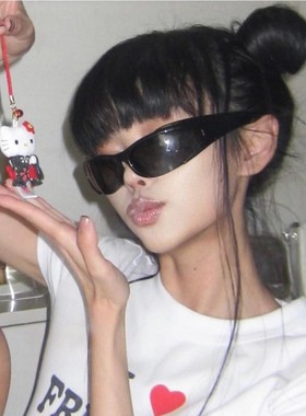 复古大框骑行户外运动太阳眼镜女