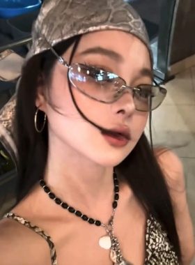 复古Y2K欧美千禧辣妹风水银猫眼