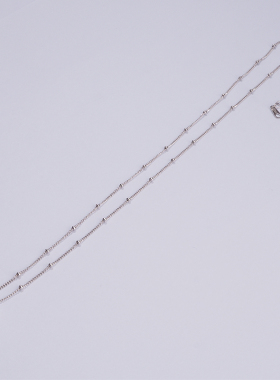 精致海蓝宝方糖冰花切项链女高级感轻奢小众设计气质百搭锁骨链