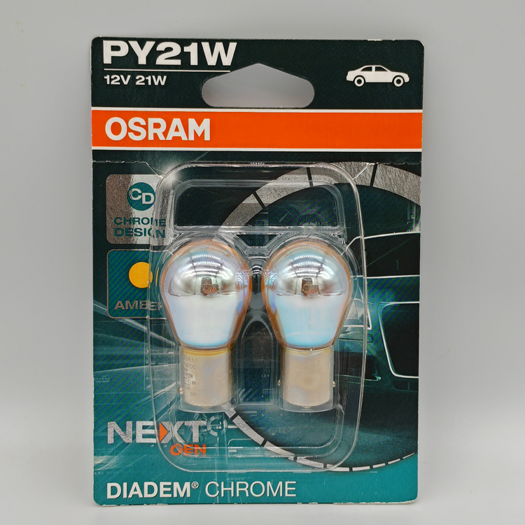 欧司朗 OSRAM DIADEM 12V PY21W 7507DC-02B Amber隐形镀膜灯泡-图1