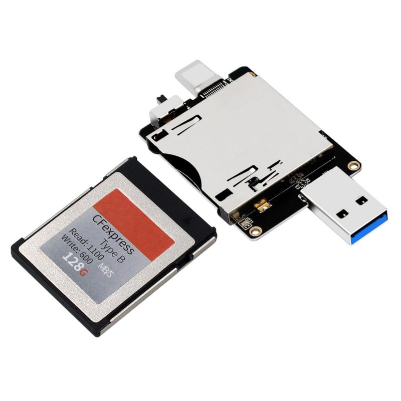 CFexpress TypeB读卡器USB-C适用尼康Z6/Z7/D6佳能R5存储卡JMS583 - 图3