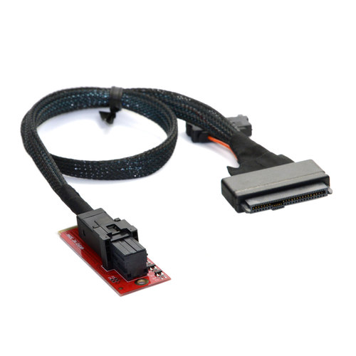 M.2转U.2 SFF-8639转接卡 PCI-E X4 NVME转换器配SFF-8643转接线 - 图3