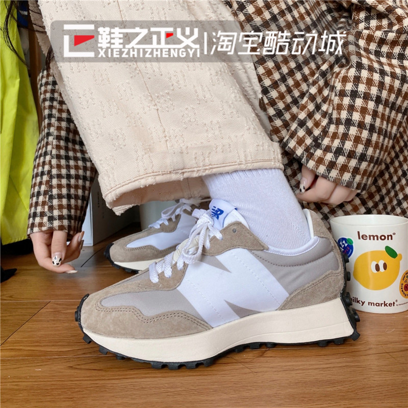 NEW BALANCE复古运动鞋女NB327系列增高休闲鞋男情侣跑鞋MS327LH1-图2