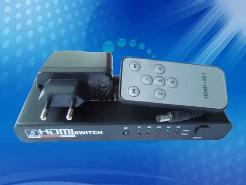 HDMI5in1outSwitcher5进1出HDMI切换器1080P画面处理器HDMI分配