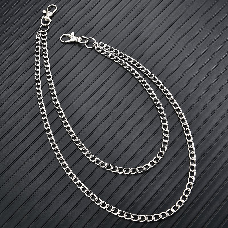 朋克链子裤链男配饰金属牛仔腰链嘻哈潮流装饰裤子挂链粗链条挂饰