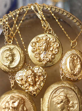 西洋回流黄铜复古宫廷吊坠