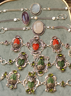 巴厘岛银饰艺术项链手链