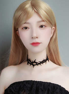 哥特风角色扮演万圣节荆棘项链