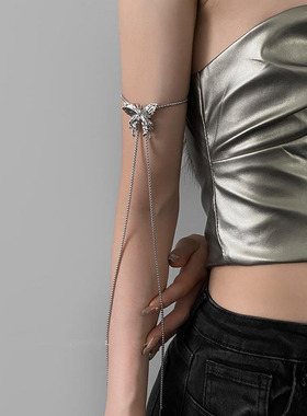 辣妹蝴蝶自由调节项链女小众轻奢