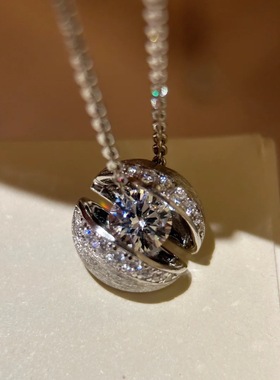 新款悬浮星球项链女款气质轻奢