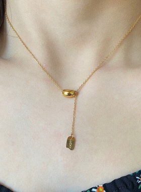 幸运豆~金色豆豆时来运转项链