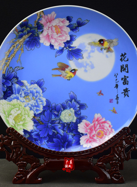 清明上河图名画摆件青花瓷景德镇陶瓷器新中式家居装饰中国风礼品