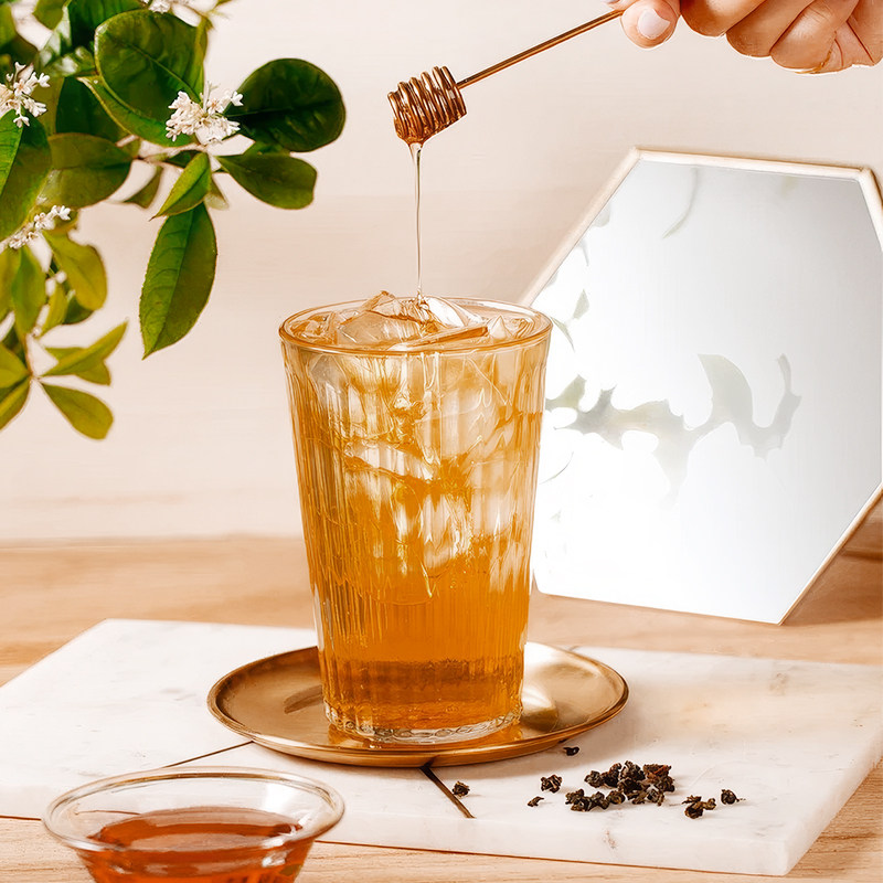 昊胤龙眼蜂蜜味2.5kg糖浆烘焙水果茶手作柠檬四果汤冰粉专用原料