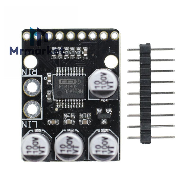 MCU-1802 PCM1802 105dB SNR 立体声 ADC模块