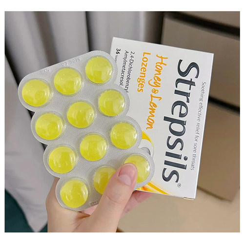 strepsils使立消润/喉糖清润护嗓神器教师蜂蜜柠檬润嗓含片36粒 - 图2